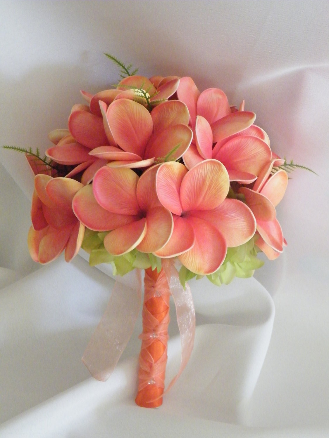 Frangipani Plumeria Bouquet Posy Real Touch Destination