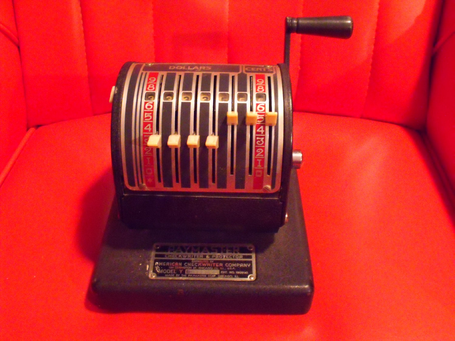Vintage PAYMASTER Check writing machine