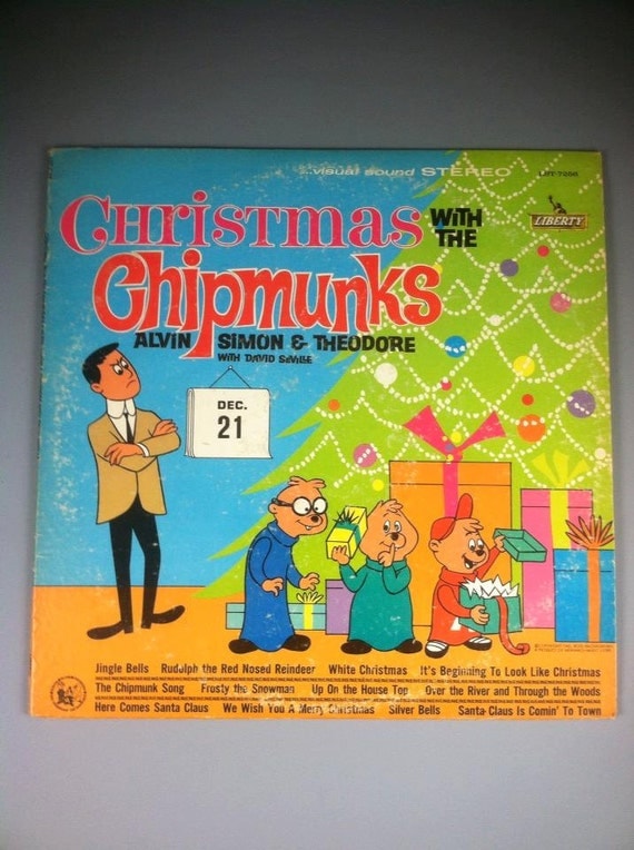 Items Similar To Vintage 1962 Alvin And The Chipmunks Christmas Record 