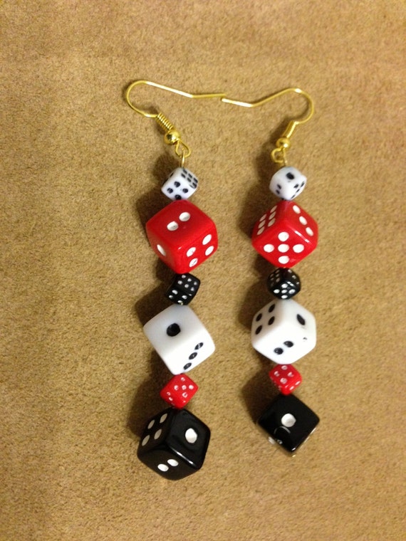 Dice Earrings by Sanllo on Etsy