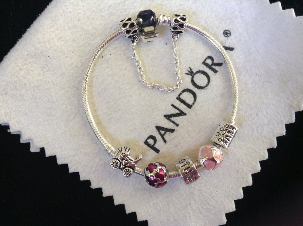 Authentic Pandora Charm BRACELET With Threaded by ChicGeekInfo