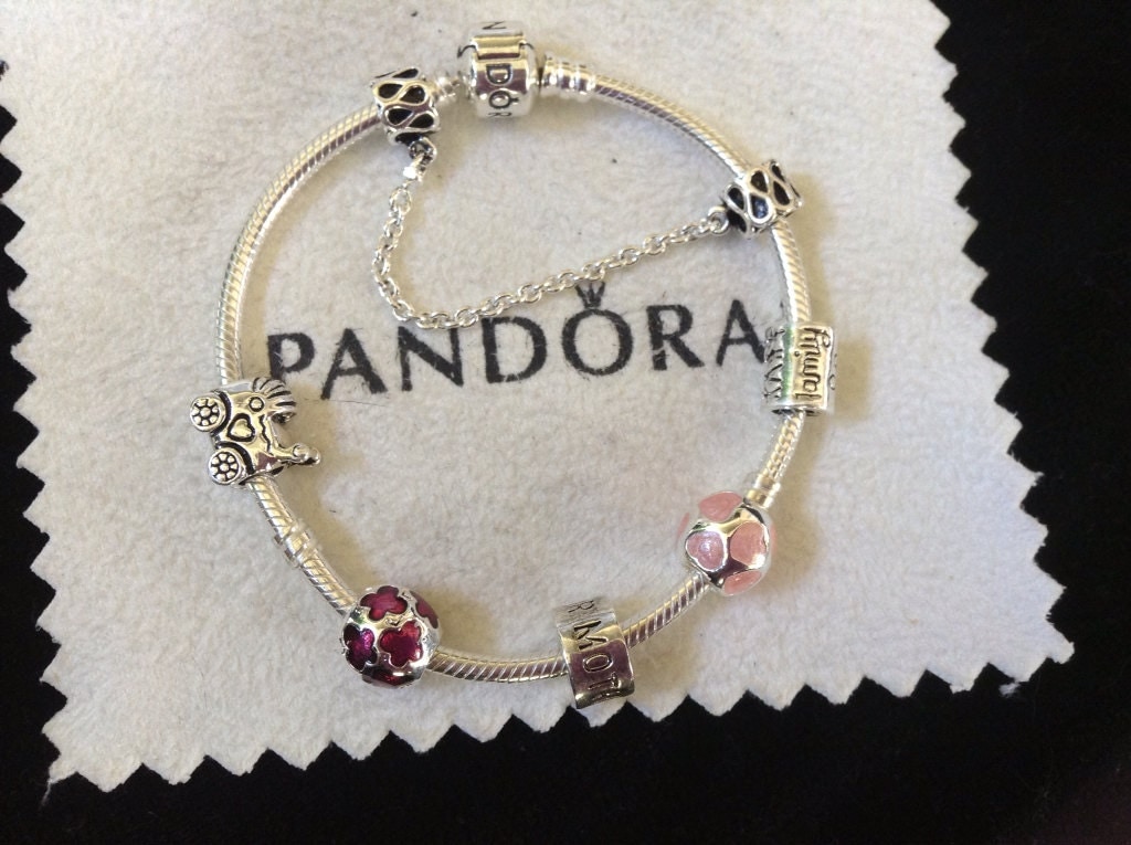 Authentic Pandora Charm BRACELET With Threaded by ChicGeekInfo