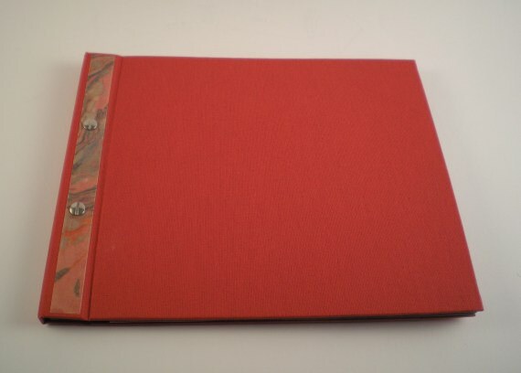 Beautiful handcrafted red photo album