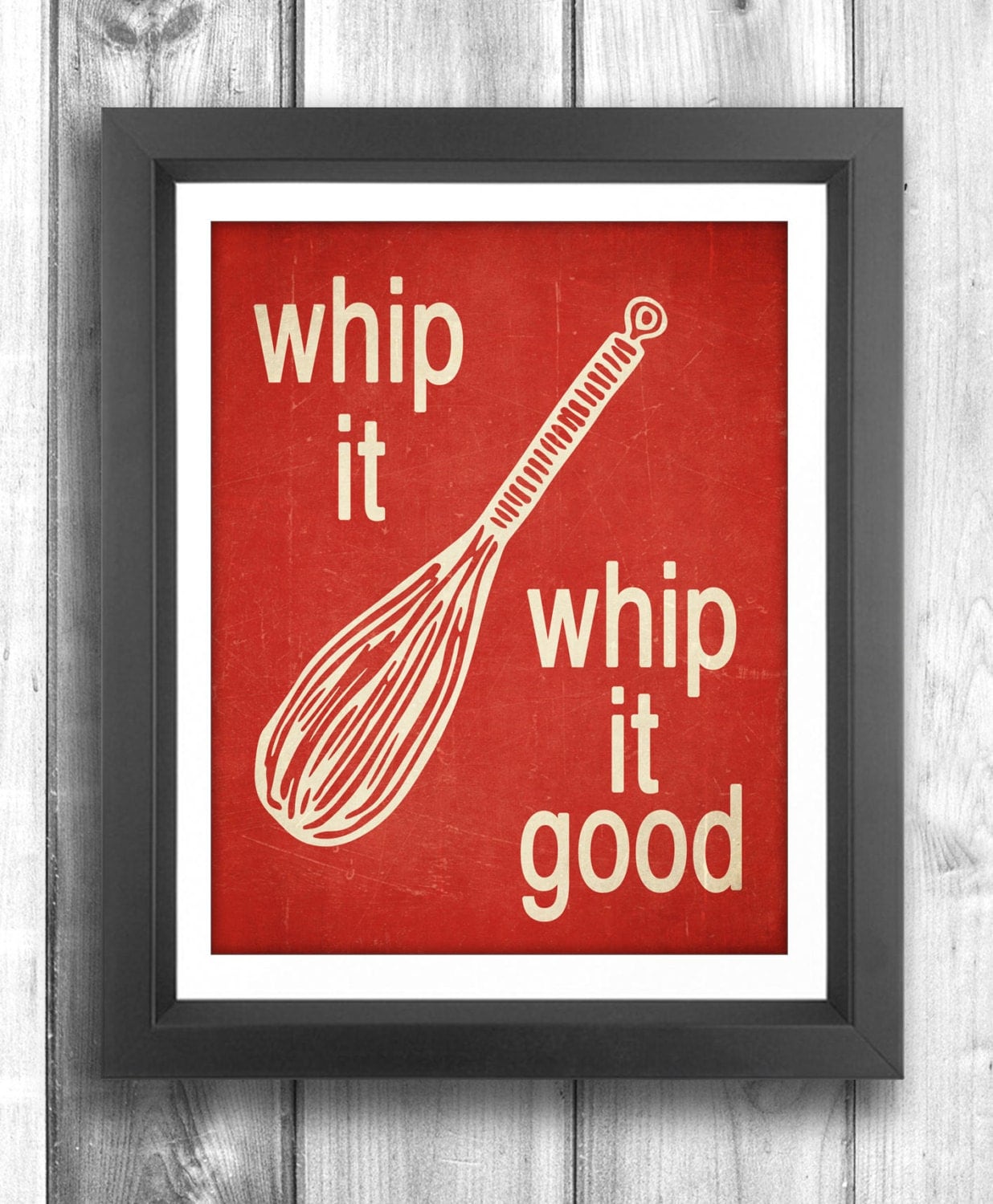 Whip It Whip It Good Typographic Poster Digital by HappyLetterShop