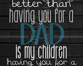 Items similar to Father's Day printable subway print art card dad ...