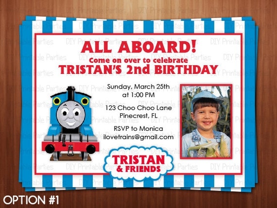 Free Thomas Invitations 10