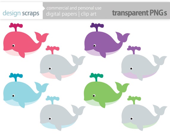 free baby whale clipart - photo #24