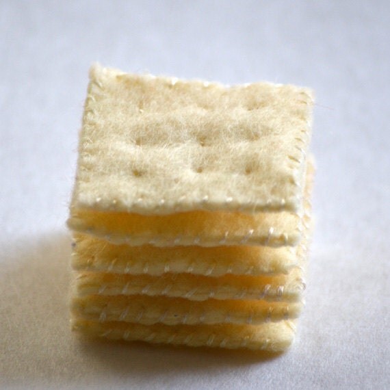 Felt Food Saltine Crackers Children's Play Food