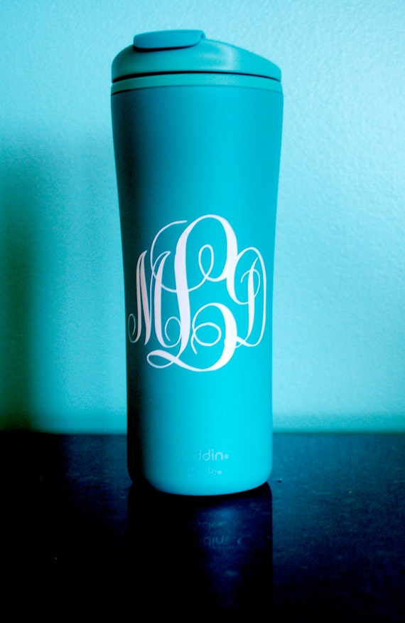 3 x 4 Travel Mug / Cup / Tervis / Tumbler Monogram by monogramxoxo