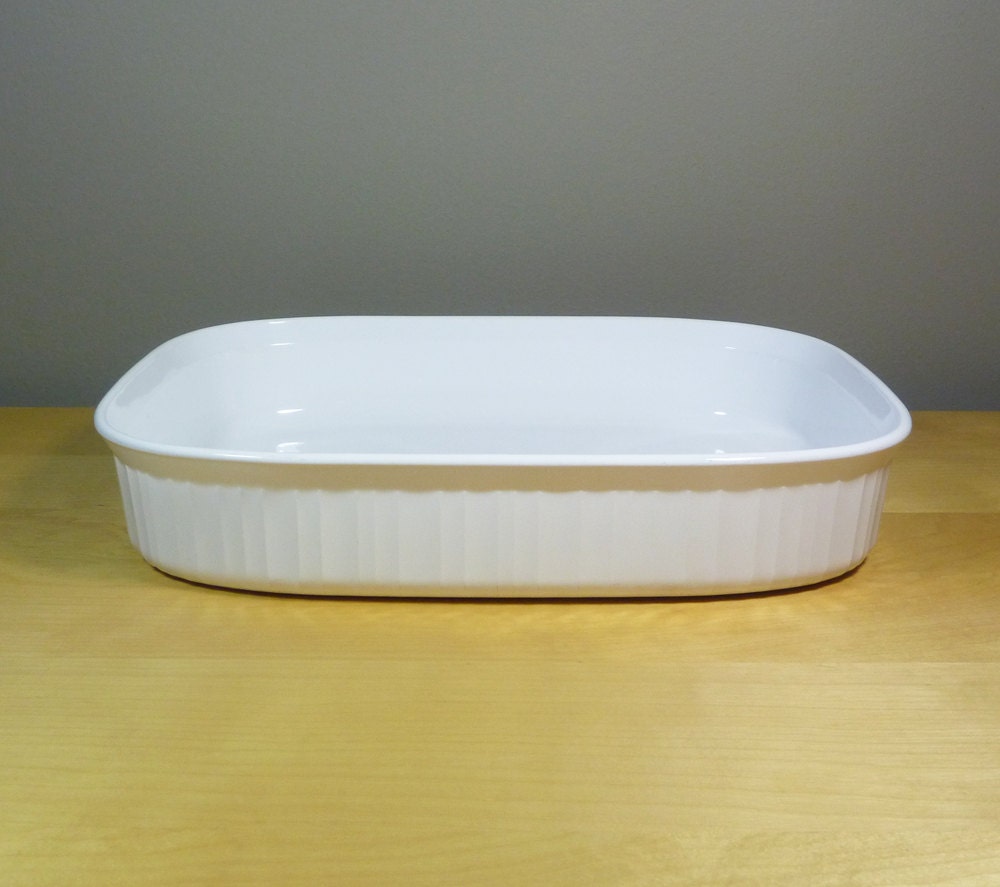 Corning Ware Roaster French White Open Roaster / Casserole