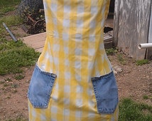 Popular items for jean apron on Etsy