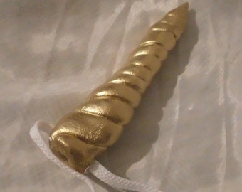 Gold Unicorn Horn Headband My LittlePony The Last Unicorn Narwhal