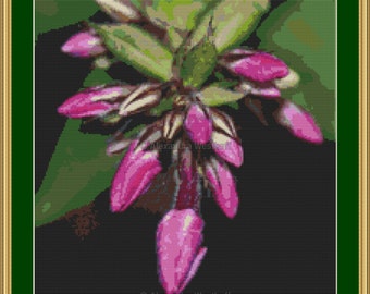 Cross stitch chart "Blütenknospen"