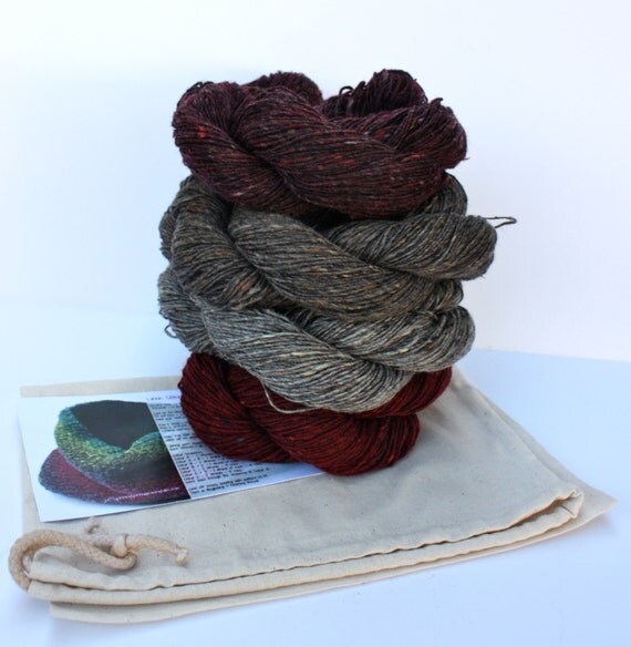 Spinning Yarns Weaving Tales Linen Stitch Cowl Knitting Kit