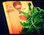 Amazing Hot Air Balloon Cutting Board Engraving