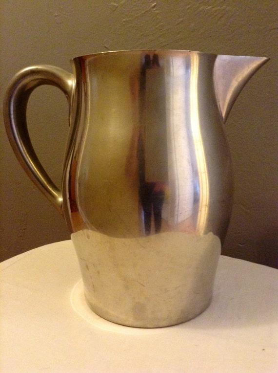 Vintage pewter Reed&Barton water pitcher by TeaAtFourVintage