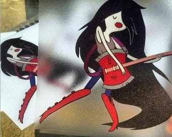 Adventure Time Marceline Vampire Queen Decal for Cars or Laptops