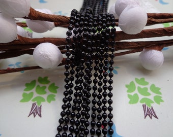 SALE--10 pcs Black Ball Chain Necklaces - 27inch, 2.0 mm