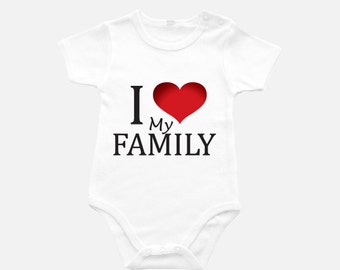 Cute Baby Clothes,i love my family, baby newborn , Baby Boy Onesie, one ...