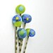 5 French Fused Glass Bobby Pin Hair Clips