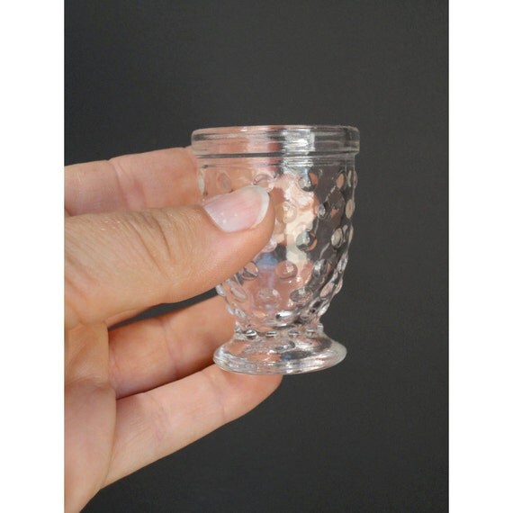 Small Hobnail Shot Glass Set Set of 4