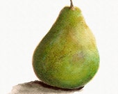 Green Pear Print from Original Watercolor, Kitchen Decor, Home Decor Wall Art, Food Watercolor Art, Green Pear Print from Original Watercolor, Kitchen Decor, Home Decor Wall Art, Food Watercolor Art,