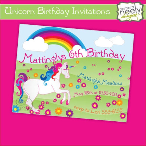 items-similar-to-unicorn-birthday-invitations-on-etsy