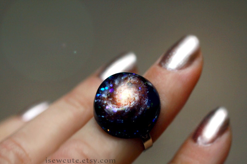 Cosmic Galaxy ring Hubble M101 spiral galaxy Stardust Ring