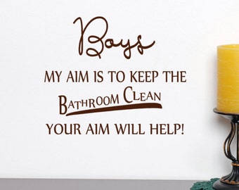 Bathroom Sign Decal bathroom decals | etsy Bathroom Sign Decal bathroom decals | etsy