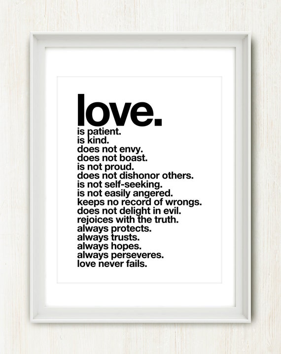 16x20 inch on A2 Love is Patient Love Is Kind by