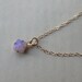 Last one---Opal necklace, Fire Opal Glass Necklace on thin Gold Fill chain