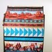 Monument Valley Lap Quilt, Southwest Pottery in Turquoise and Brown, Masculine