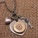 Shotgun Casing Jewelry - Shot Through the Heart - Silver Heart Pendant w/ Winchester 28 Gauge Shotgun Shell, Gun & Heart Charm