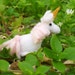 Tiny Unicorn -- miniature felt plush softie stuffed micro dollhouse toy ornament charm pink white