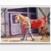 Original Watercolor Painting / Majestic Horse Saddle-Bred Horse / Saddle bread / Farm Landscape / Home Decor red - 16 x 21