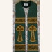 REDUCED PRICE -- Discontinued Design -- 55" Green Clergy Stole For Ordinary Time -- Immediate Shipping