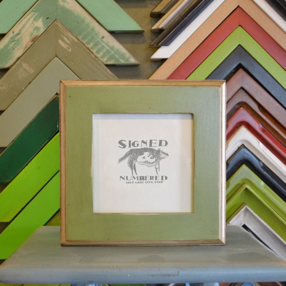 5x5 Square Picture Frame in 2-Tone Style and by signedandnumbered