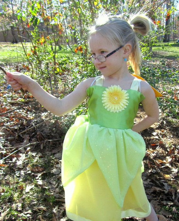 yellow tinkerbell costume