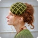 Women Green Pill Box Hat Fascinator Mini Hat