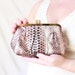 Vintage 1980s Snakeskin Clutch 'Simone', vintage 80s, snakeskin, 80s party, vintage clutch