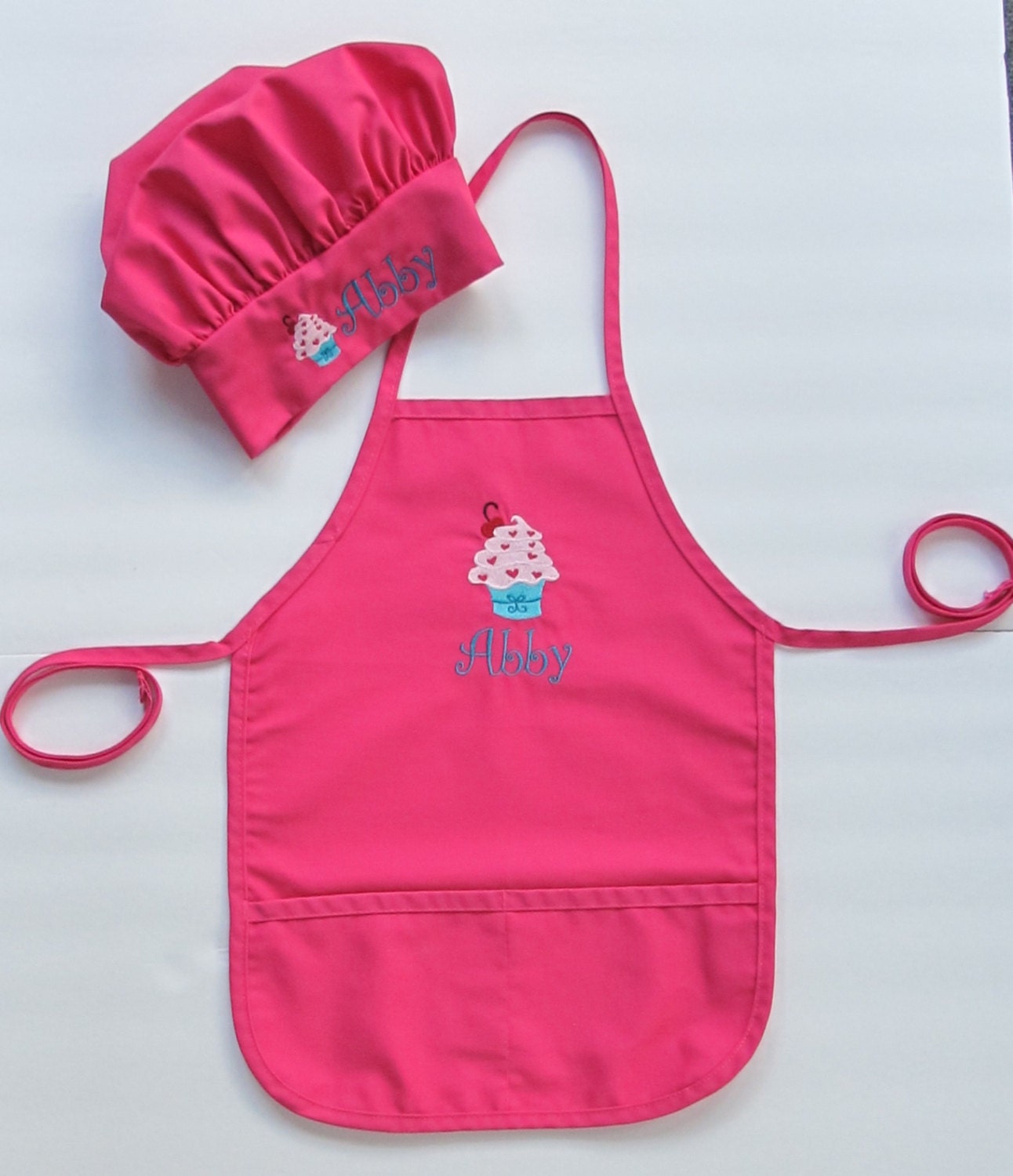 Kid's Apron AND Chef Hat Childs Art Apron and Hat