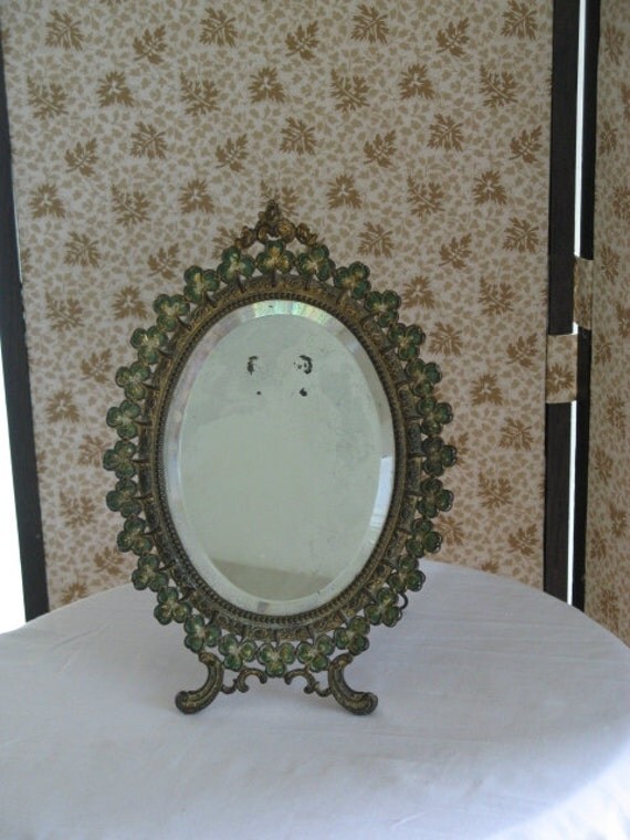 Antique Mirror Cast Iron Frame Antique Standing Mirror Irish