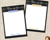 PRINTABLE Personalized Chalkboard Graduation Party Thank You Cards (Color of your choice) Il_170x135