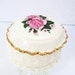 Vintage Pink Rose Music Box, Porcelain Keepsake Box, Jewelry Trinket Box, Memory Box