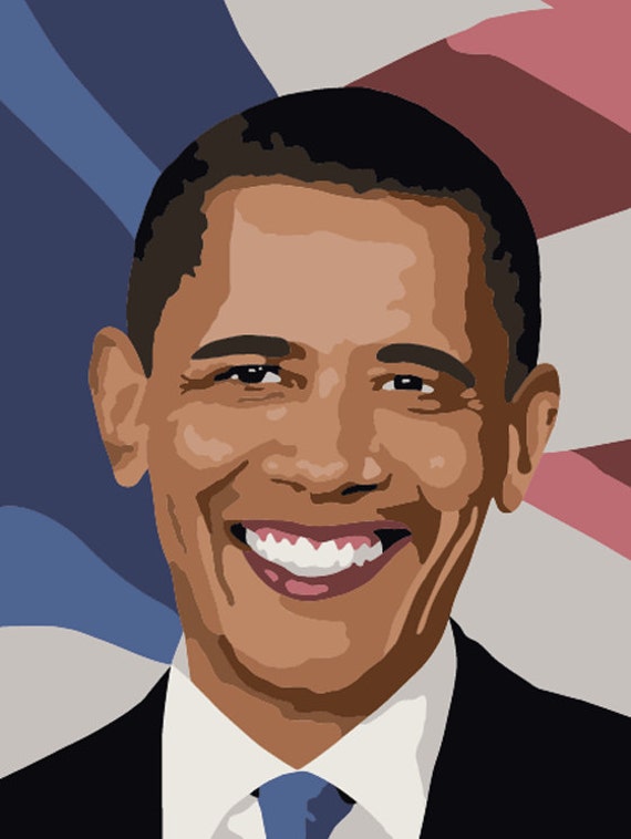 Barack Obama Paint By Number Kit