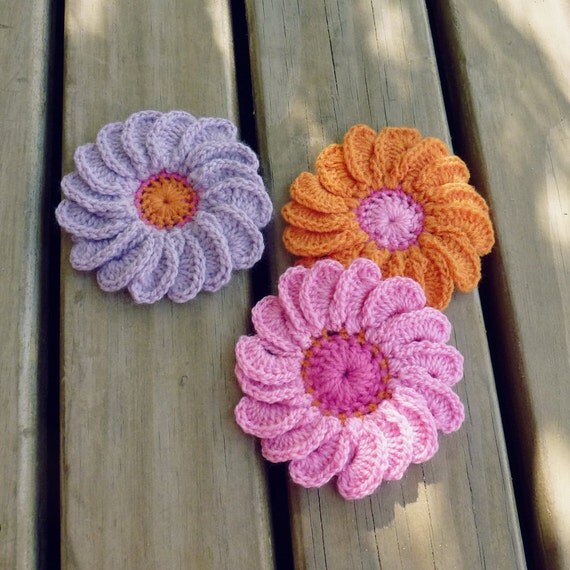 for patterns beginners crochet tutorial PDF TutoriaL Easy  Crochet Gerbera Pattern  Flower 3D  beginner Photo