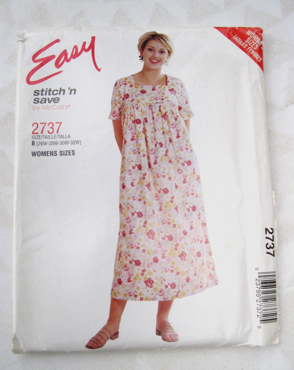 Plus Size MuuMuu Pattern Bust 48 50 52 54 Size 26W by QuiltCitySue
