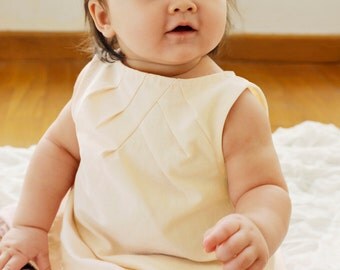 Monaco - Robe Charlie - Jaune tendre Robe bebe - Baby girl dress