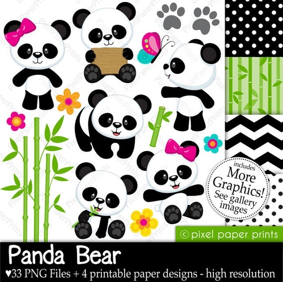 clipart panda party - photo #46