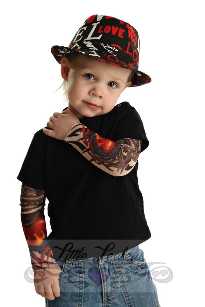 youth tattoo sleeve shirt